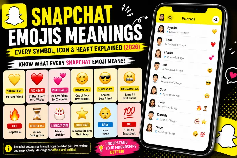 Snapchat Emojis Meanings